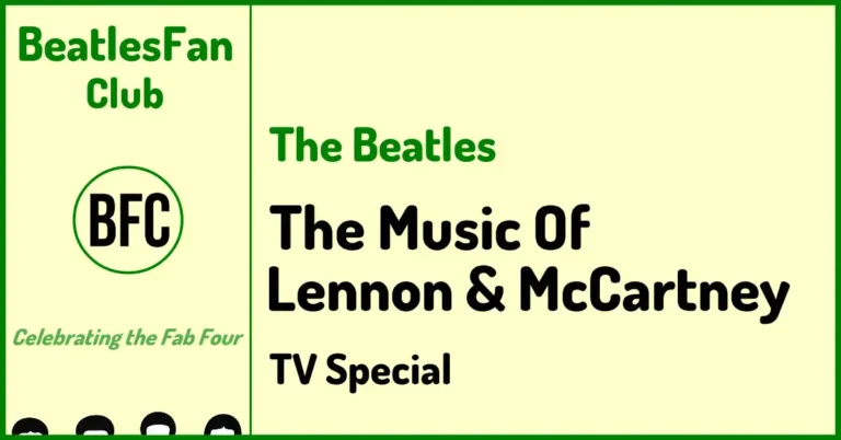 The Beatles The Music of Lennon & McCartney TV special banner