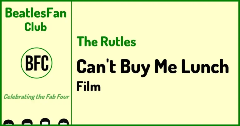 The Rutles Can't Buy Me Lunch film banner