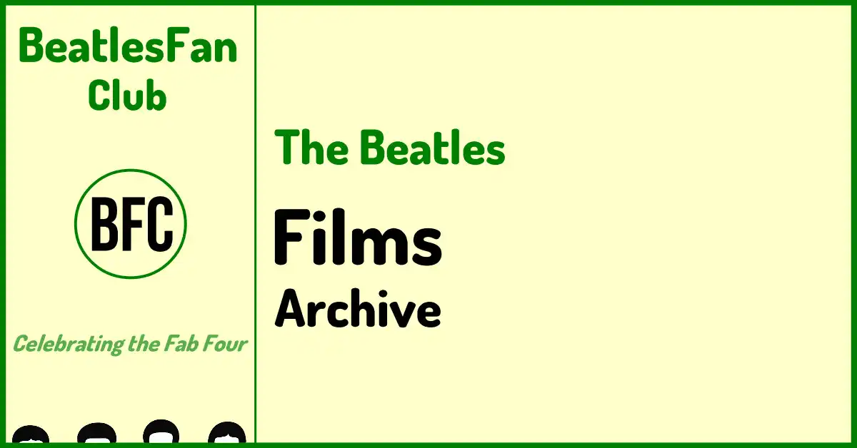 Beatles Fan Club banner for the Beatles Films archive page.