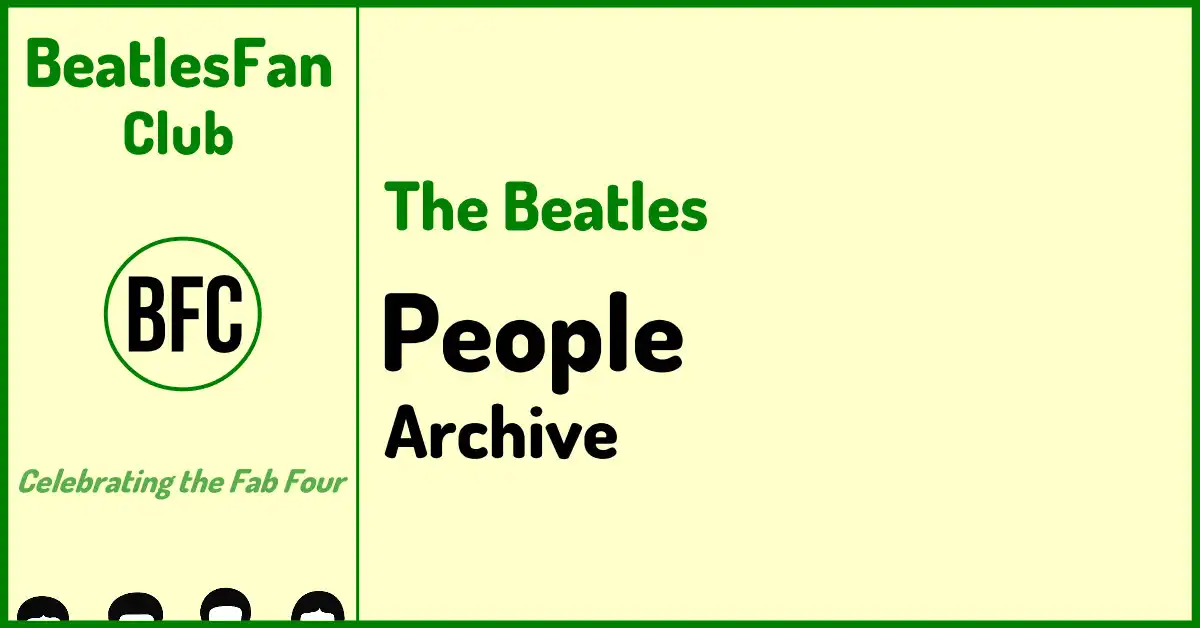 Beatles People archive banner on BeatlesFan.Club.