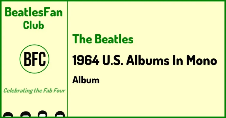 Cream BeatlesFan.Club banner for The Beatles: 1964 U.S. Albums In Mono 2024 album page.